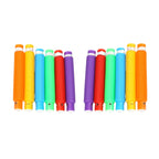 Colourful Tubes Sensory Toys Stretch Fidget Tube Toys Pull Tubes Fidget Toys