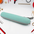 Front view of the JourneyMate Multipurpose Zip Pouch, showcasing its sleek design.