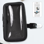 Front view of the sleek weatherproof phone case designed for outdoor cycling.