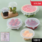 Reusable silicone stretchable food cover lids sealing bowls