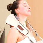 Close-up of soft ergonomic cushion on Neck & Shoulder Massager Belt