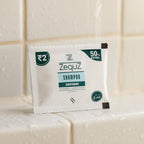 Soft lathering conditioning shampoo sachet packaged for convenient use