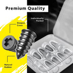 Detailed view of the design and material of a tire puncture repair nail