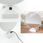 Detail of the USB power connection for the versatile LED Mirror Photo Frame.