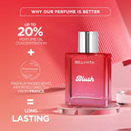 Perfume bottle with sleek design for women