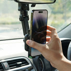 Universal car mobile holder with sturdy clamp and adjustable rotation