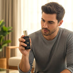 Luxury perfume set with four mini bottles, ideal for gifting
