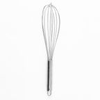 Professional large stainless steel cooking whisk designed for heavy-duty tasks