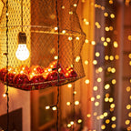 Long 9-meter multi-color LED string lights adding sparkle to a home setting.