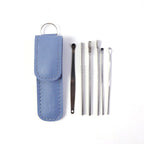 Set of ear picks in stainless steel for effective ear cleaning