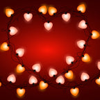 Multicolor LED string lights with wish ball design draped across a wall for home decor.