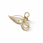 Leaf design hair claw clip with matte finish