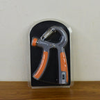 Durable hand grip strengthener with steel spring and ergonomic handles for fitness