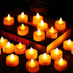Mini electric candle, one of the diverse decorative items found in the startup kit.