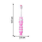 Kids toothbrush 2-piece set with colorful cartoon car design