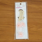 Fancy floral curtain holder with crystal bead embellishments