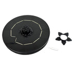 Aqua petal solar decor fountain floating stylishly in garden pond