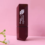 Close-up of travel-friendly matte lipstick for quick touch-ups