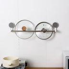 Self-adhesive towel rod mounted for drying towels and cleaning cloths