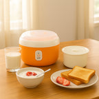 Side view of the Chef's Embrace Automatic Yogurt Maker, highlighting its sleek and compact design.