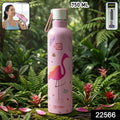 Side view of Pexpo Oslo Art water bottle with printed design