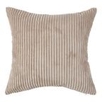 Decorative corduroy cushion cover adding elegance to a contemporary living room setting.