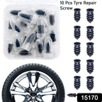 Set of 10 rubber repair screws from Velvet Wheels in their plastic storage box
