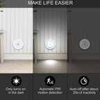 Wireless Motion Sensor LED Light illuminating a dark wardrobe interior, highlighting its practical use.