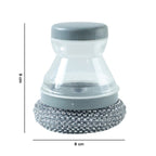 Soap-filled dish cleaning brush for easy scrubbing