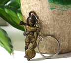 Hanuman metal keychain set with sturdy rings for secure attachment