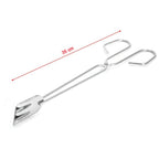 Metal kitchen tongs ideal for serving salads or hot dishes.