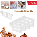 Set of 4 Refrigerator Drawer Dividers, shown from above.