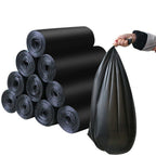 Household small black dustbin bag, 17x19 inches, for kitchen and home.
