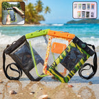Main view of waterproof mobile pouch with compass