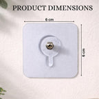 Plastic transparent wall hooks for easy installation