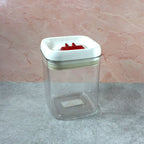 Clear airtight food container perfect for storing cereals and snacks