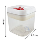 Lockable red lid food storage container for daily use