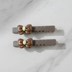 Party wear bow design decorative hair clips with snap mechanism