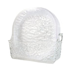 Crystal glass snack plates set used for serving assorted snacks