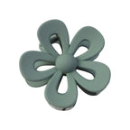 Hair clutch clip with a floral pattern for stylish hair securement