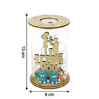Romantic couple figurine LED decorative light ideal for home decor