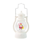 Santa LED lantern from a slightly elevated angle, highlighting its design.