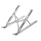 Stable laptop holder with adjustable angles for typing comfort