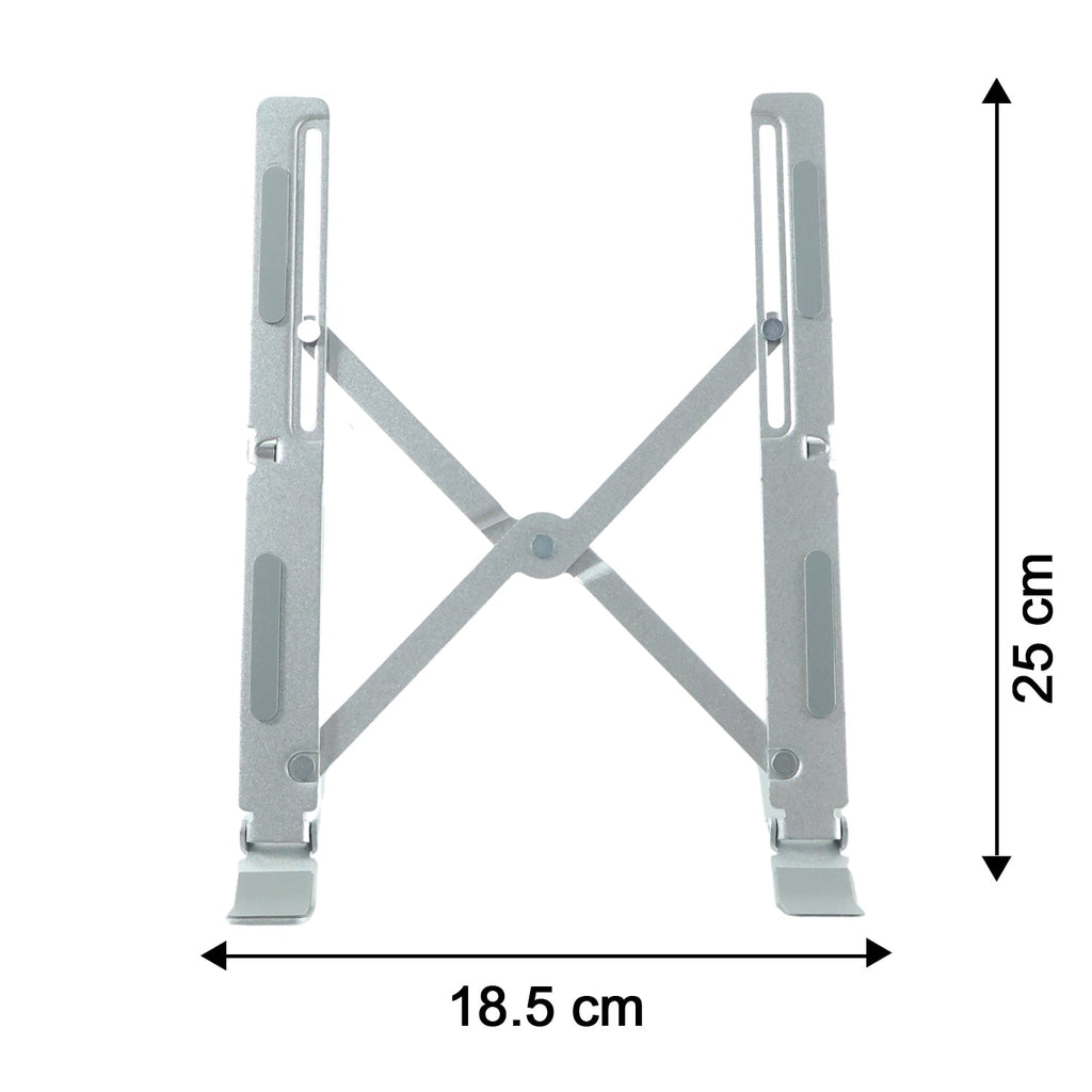 Product dimension image of foldable laptop stand