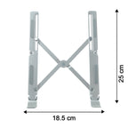 Product dimension image of foldable laptop stand