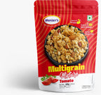 Nutritional information and ingredient list for Maniarr's healthy Tomato Roasted Multigrain Mixture.
