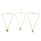 Decorative floral gold finish necklace for festive wear