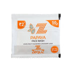Pocket-friendly papaya face wash sachet for daily skin cleansing