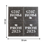 Close-up showing thickness and texture of Prom 2025 party napkins