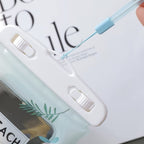Clear front of waterproof mobile pouch allowing full touchscreen access